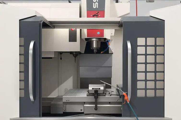CNC 4-axis machining center for precision metal parts manufacturing
