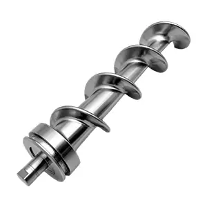 4-axis CNC machined helical screw part for automation systems