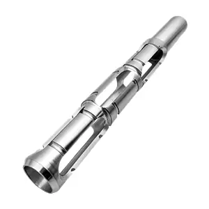 4-axis CNC machined precision stepped shaft component