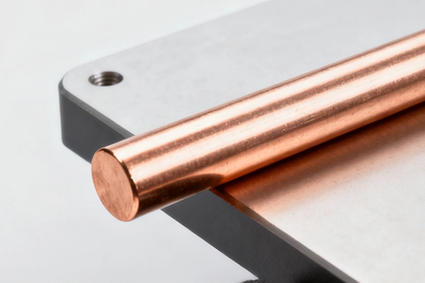 C101 OFHC copper machined thermal plate (3:2)