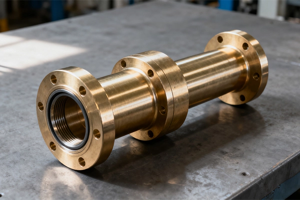 C954 aluminum bronze machined gear (3:2)