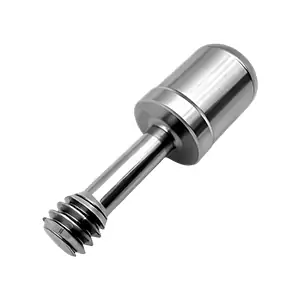 CNC machined threaded shaft for mechanical assembly applications