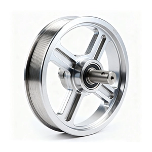 Carbon steel CNC machined sprocket with precise tooth profile