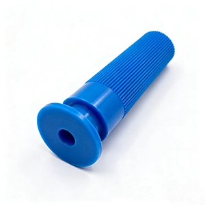 HDPE CNC machined bushing with reamed bore for low-friction rotation