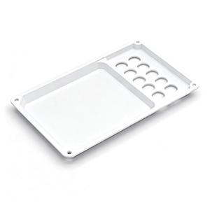 PP CNC machined spacer washer with chamfered edges and smooth finish