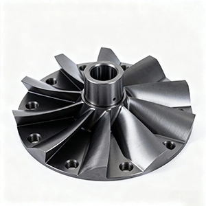 Tool steel CNC machined mold core with polished surfaces
