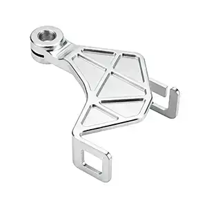 CNC machined alloy bracket with optimized design for maximum support and functionality.
