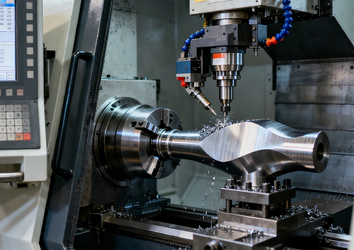 Alloy steel CNC machining overview with coated carbide and flood coolant