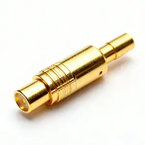 Gold-plated CNC shaft with a smooth, durable finish and protection against wear.