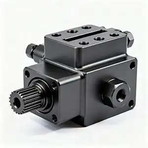 Black hard anodized CNC machined cube part with corrosion-resistant finish.