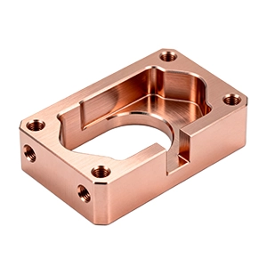 Custom nickel alloy bracket produced by 5-axis CNC milling