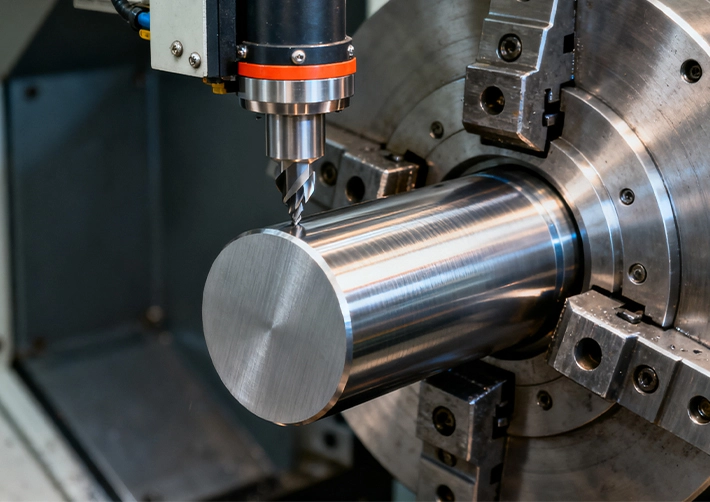 Nickel CNC milling with high-pressure coolant, alloy block