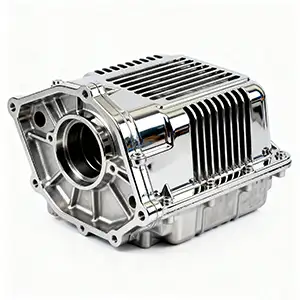 Nickel-plated heat sink with enhanced durability and corrosion resistance.