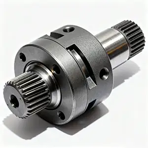 "Geared CNC assembly with nitrided surface for improved durability and performance.