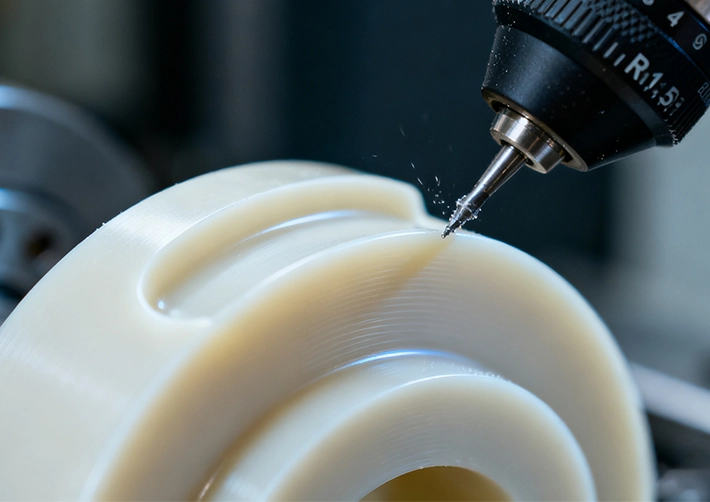 Nylon machinability, wear parts and burr control