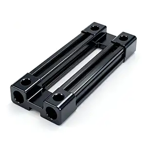 CNC machined black painted barrel with smooth surface and corrosion-resistant coating.