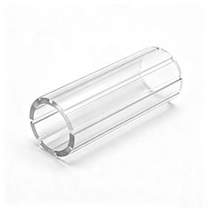 Polycarbonate CNC turned spacer showing tight tolerance and clean bore