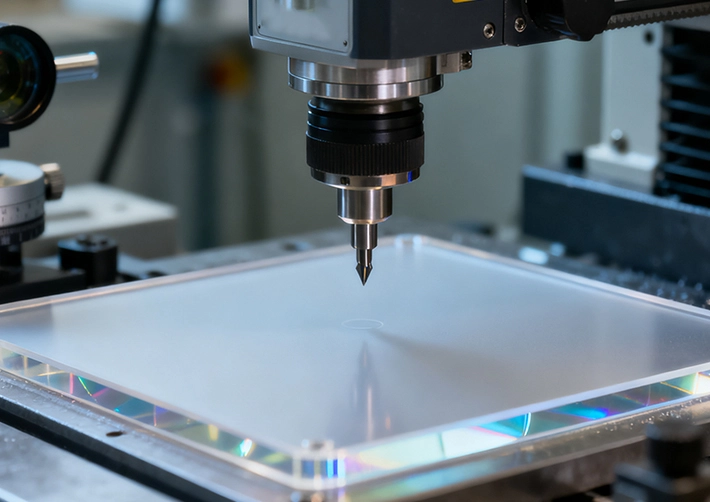 PC edge quality and optical faces after CNC machining