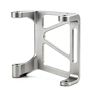Complex CNC machined assembly with sandblasted surface treatment.