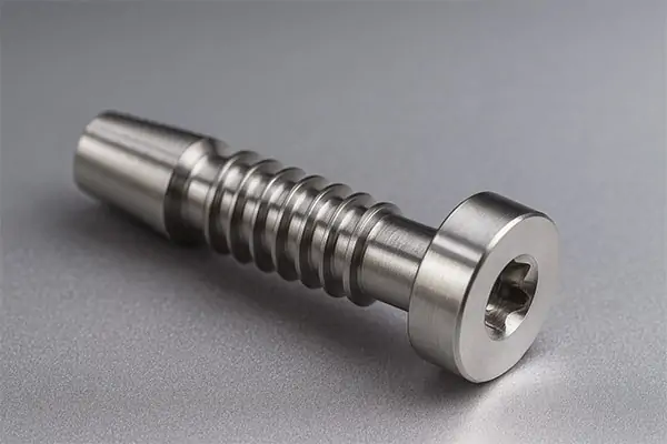 Collection of titanium alloy CNC machined parts showing various grades and finishes
