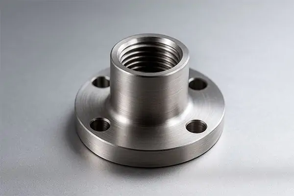 Titanium Grade 5 (Ti-6Al-4V) lightweight 5-axis CNC machined bracket for aerospace components
