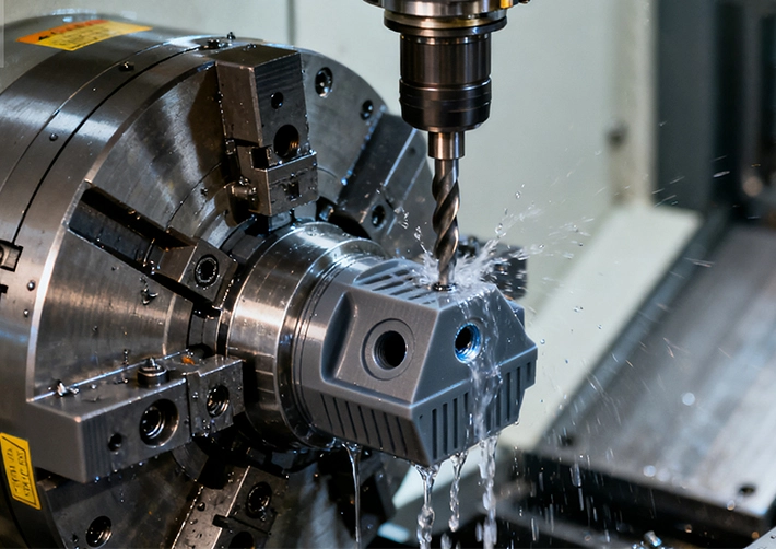 ULTEM CNC turning/mill-turn for rings, insulators, and manifolds