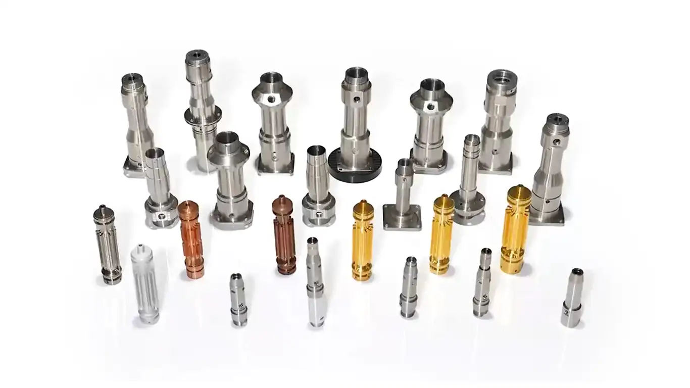 custom precision CNC machined metal components