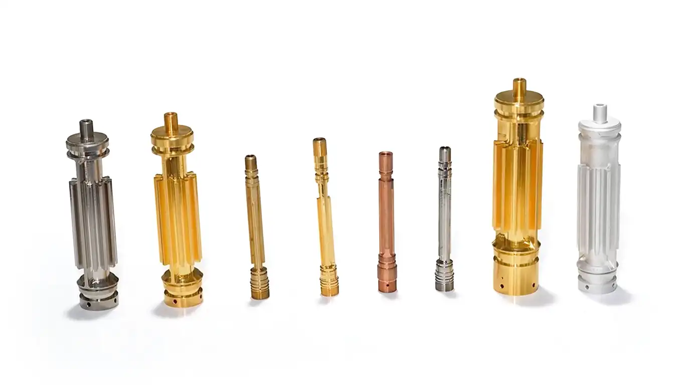 high precision CNC turned shafts and cylindrical components