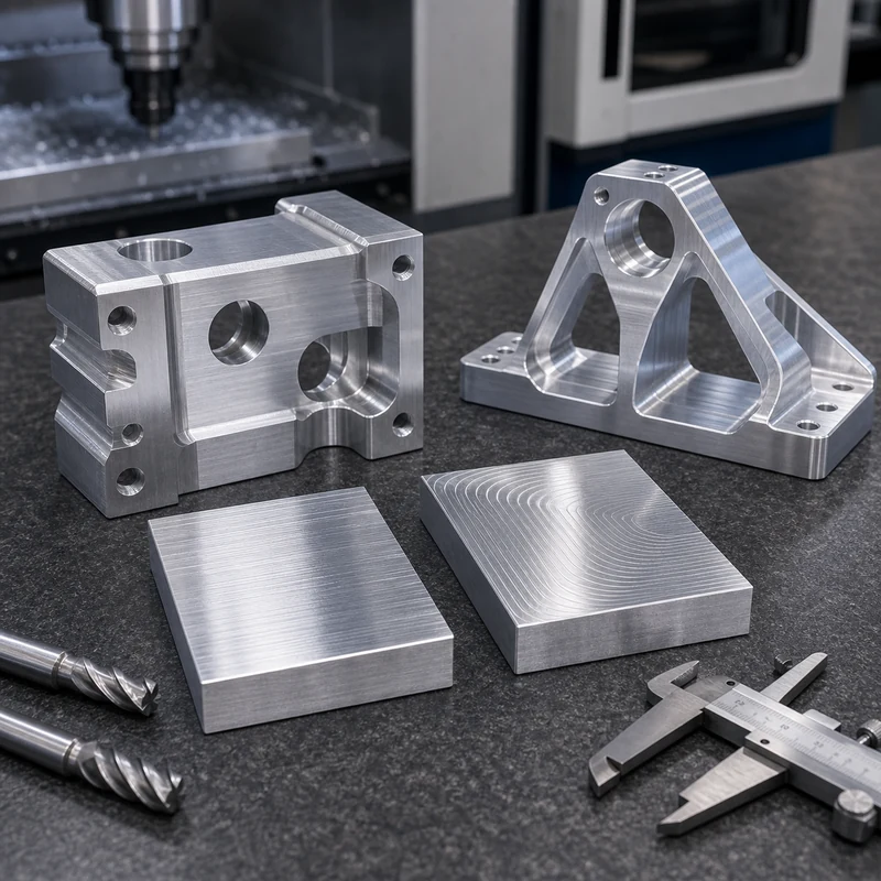 6061 vs 7075 Aluminum CNC machining material scene - MTSPi CNC
