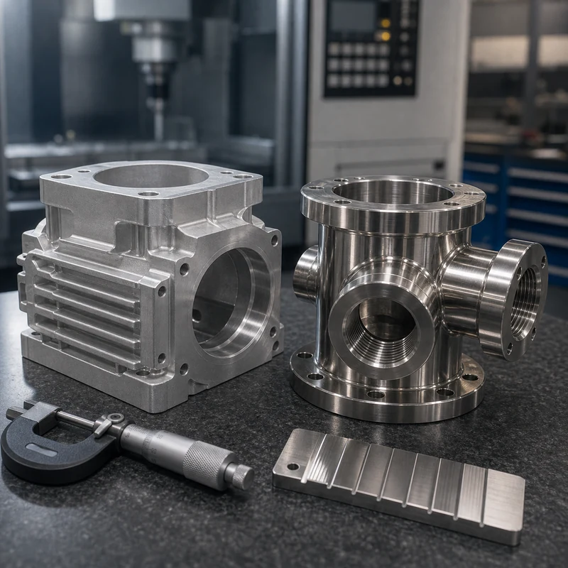 Aluminum vs Stainless Steel CNC machining material scene - MTSPi CNC