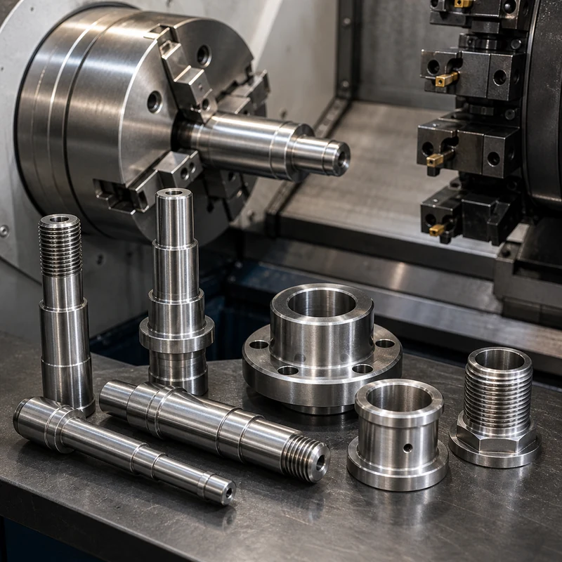 CNC lathe parts and precision turned components