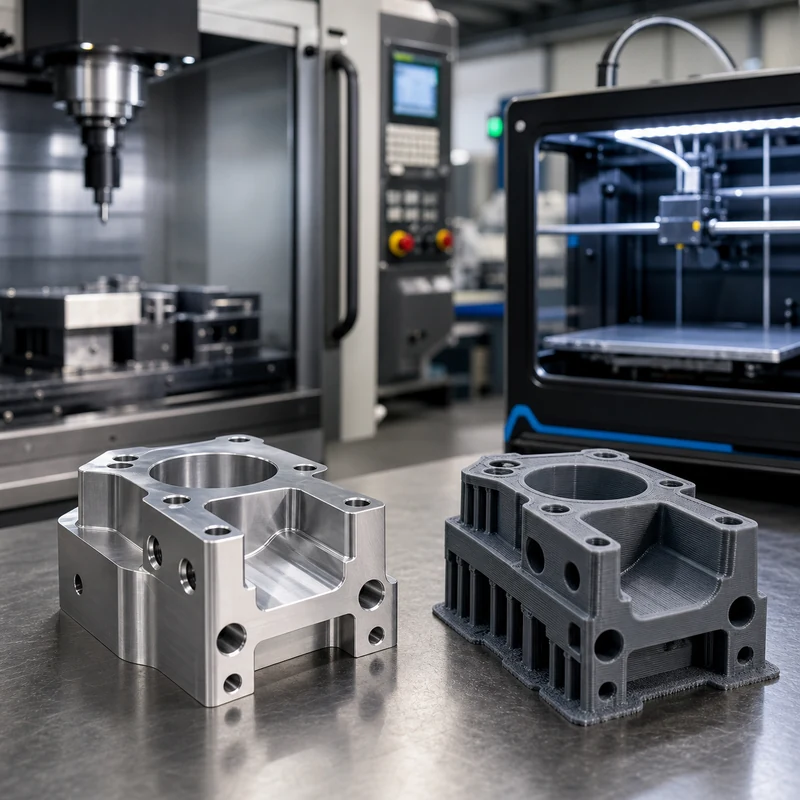CNC Machining vs 3D Printing CNC machining material scene - MTSPi CNC