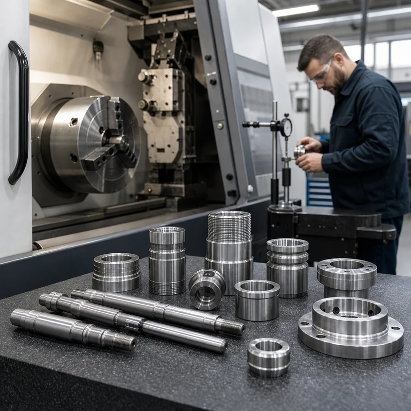 cnc turning services precision turned shafts and threaded parts