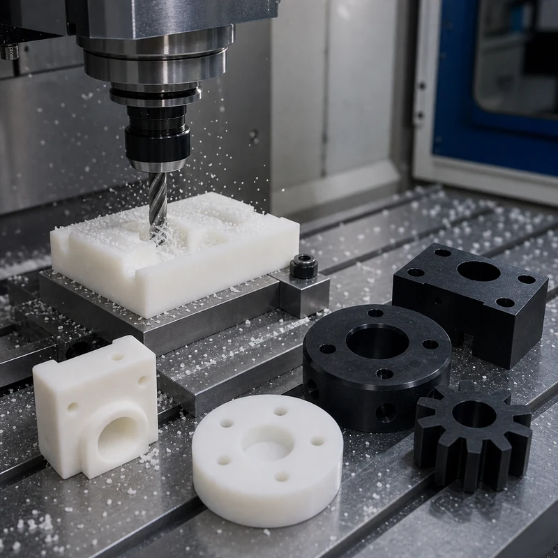 Delrin CNC Machining CNC machining material scene - MTSPi CNC