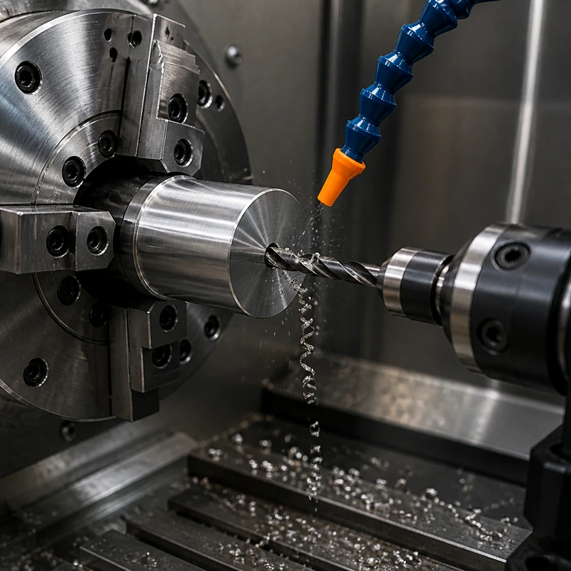 Drilling Operation in Lathe - MTSPi CNC