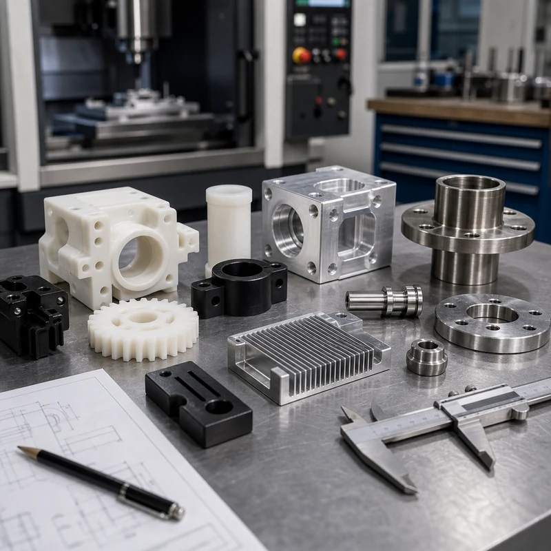 Plastic vs Metal Parts CNC machining material scene - MTSPi CNC