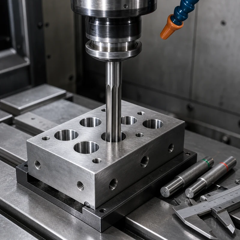 Reaming process for precision hole finishing