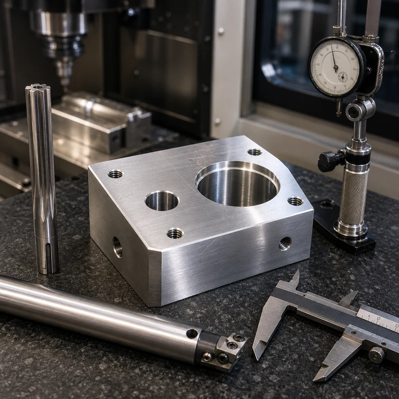 Reaming versus boring precision hole machining scene