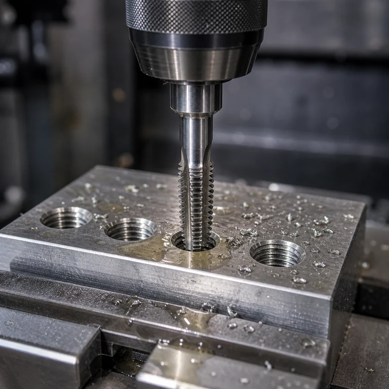 Tapping process for internal threaded holes