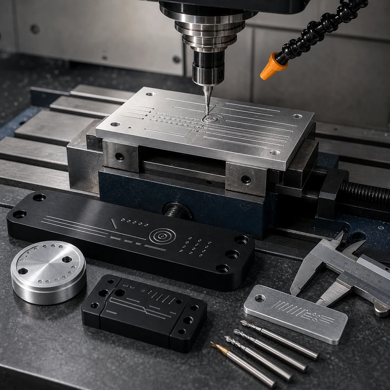 Text Milling CNC Engraving for Machined Parts - MTSPi CNC