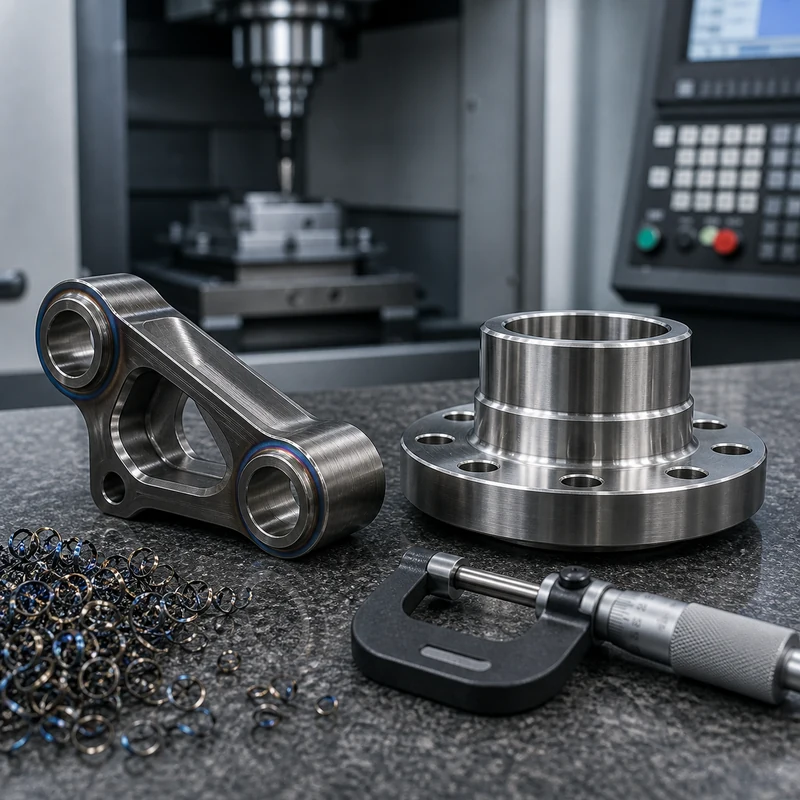 Titanium vs Stainless Steel CNC machining material scene - MTSPi CNC