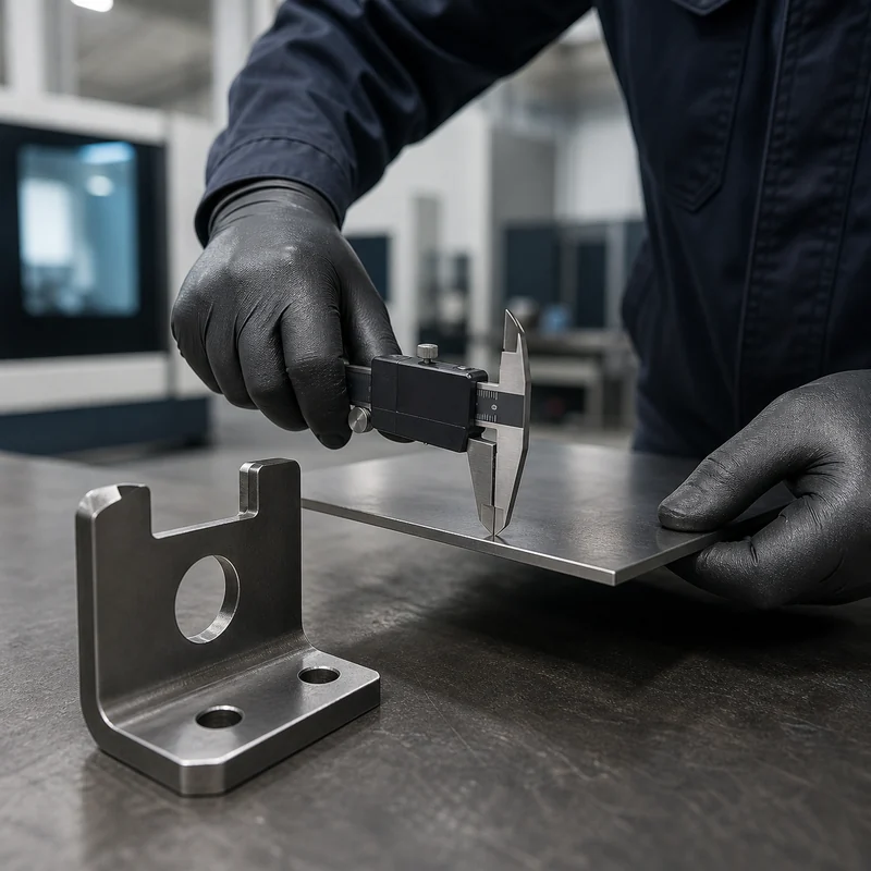 Measuring 14 gauge steel sheet thickness with a digital caliper - MTSPi