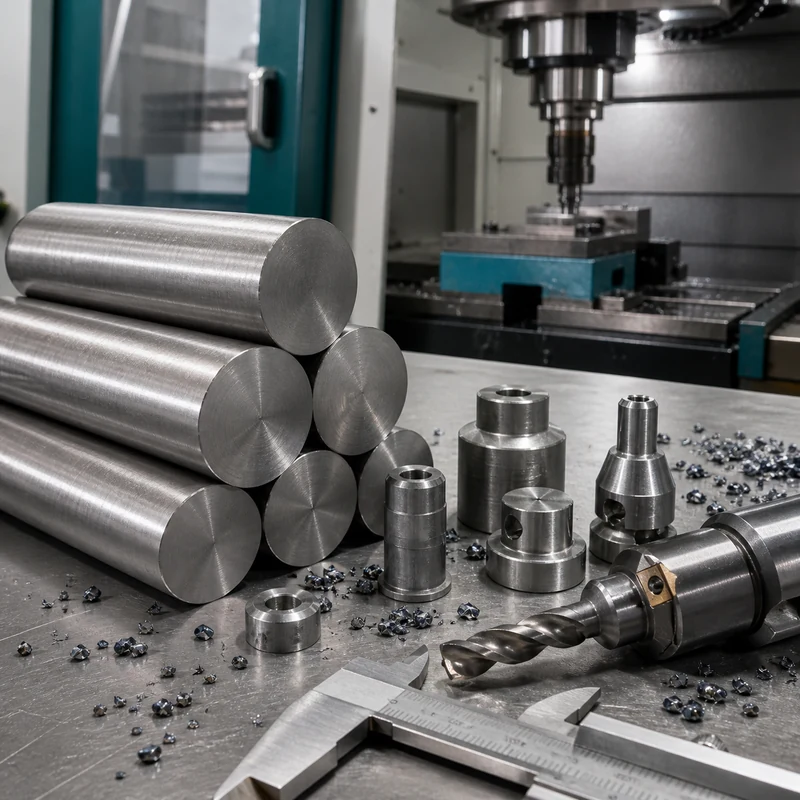 Tungsten metal rods and CNC machined parts with precision tooling